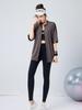 2026 New Arrival Plus Size Slimming Three-Piece Fitness Set: Short Sleeve Zipper Top, Belly Covering, Tapered Leg Pants