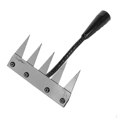 Garden Weed Rake Multipurpose Weeder Steel Sturdy Grass Pulling Tool Lawn Loosening for Yard