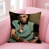 Latin Trap Rapper A-Anuel Aa Cushion Cover Pillowcase Short Plush Invisible Zipper Room Sofa Cushion Cover
