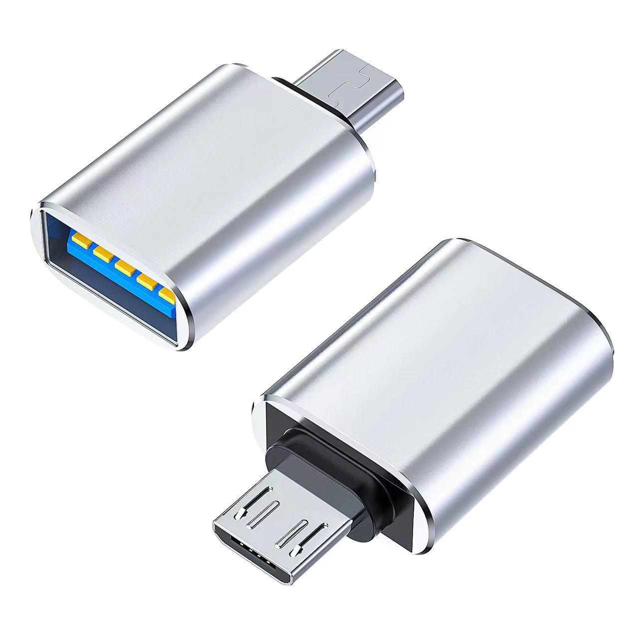 

Адаптер USB 3.0 Female to Micro USB OTG и кард-ридер, алюминиевый сплав round case серебряный