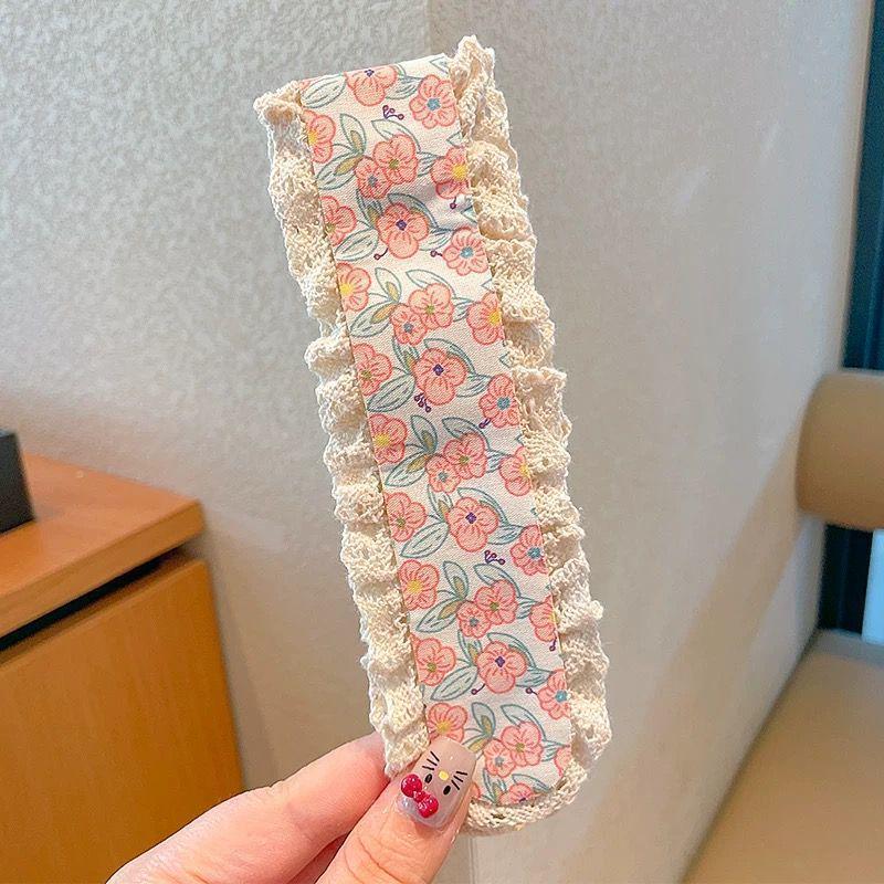 Floral Knit Choppy Bangs Sticker Headband for Women – Non-Slip Hair Magic for Washing Face.