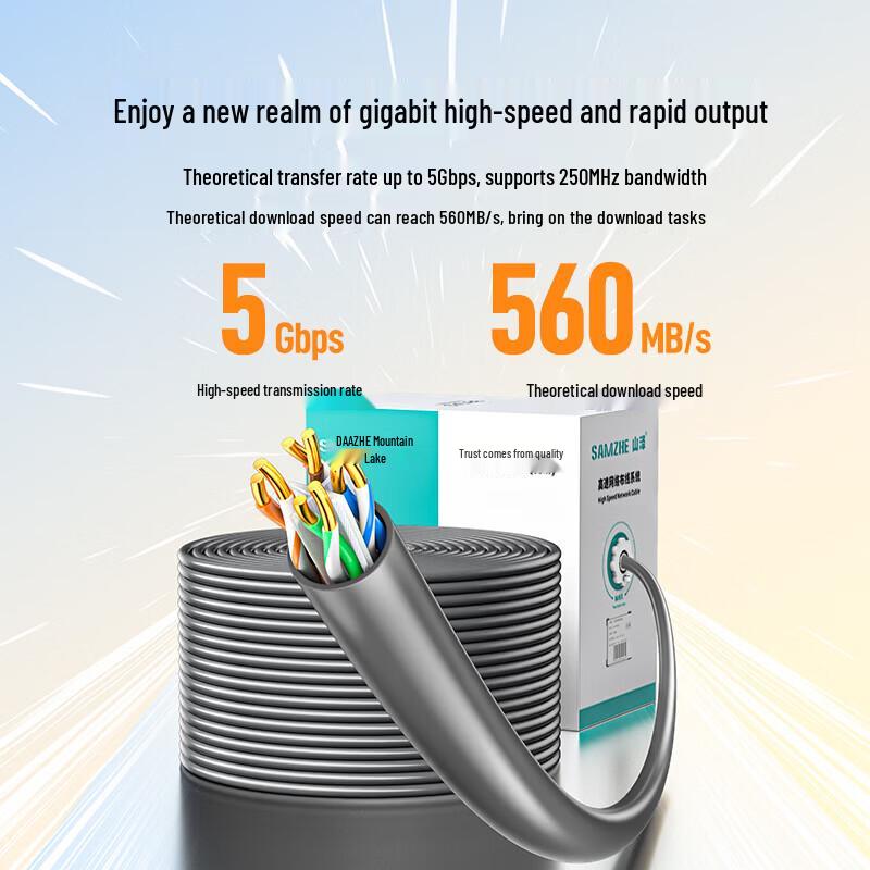 SAMZHE Cat6 Gigabit Engineering Network Cable