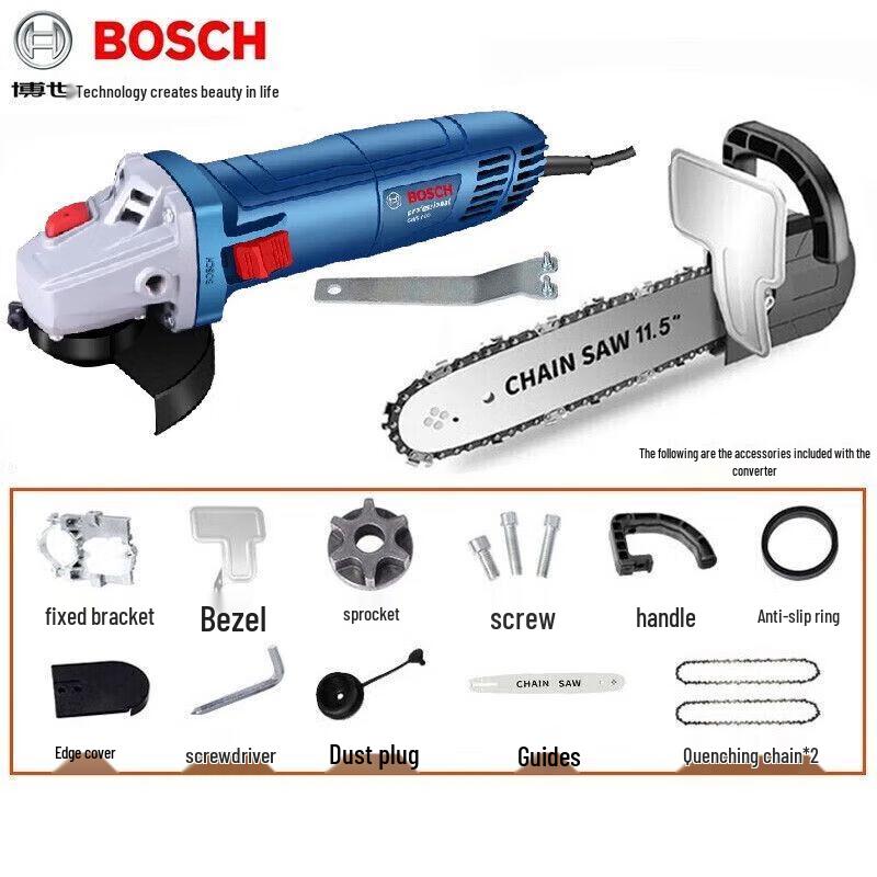 Bosch GWS700/GWS800 High-Power Angle Grinder & Cutter CN plug (adapter included)