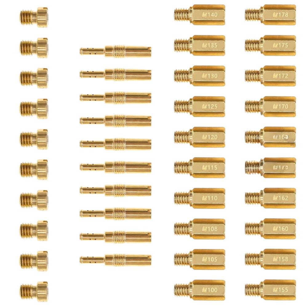 Metal Carburetor Jet Kit 40pcs for PWK For PE For CVK For Motorcycle Carburetors Optimized Fuel Flow For PErformance