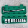 10Pcs/Set Socket Wrench 1/2-Inch Drive With Way Quick Released Hex Socket Ratchet Handle And Bent Rod Mechanic Tool Kit