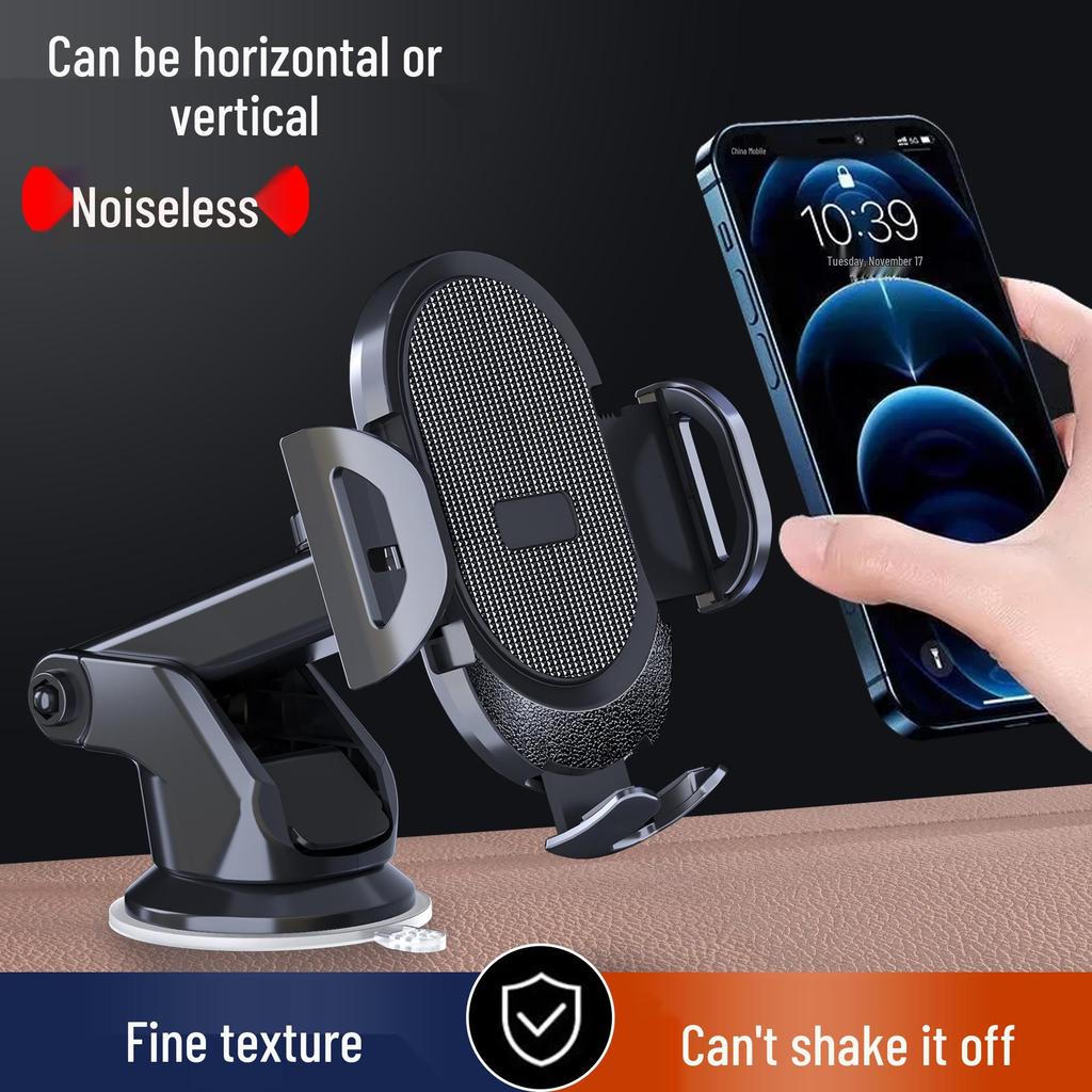 Larger Telescopic Car Phone Holder with Suction Cup and Air Vent Mount