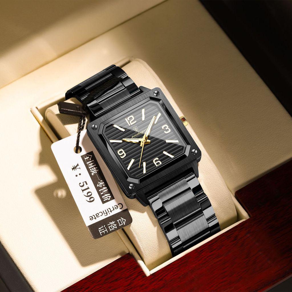 Swiss Mens Watch Waterproof Luminous Quartz With Classic Style For Business And Casual
