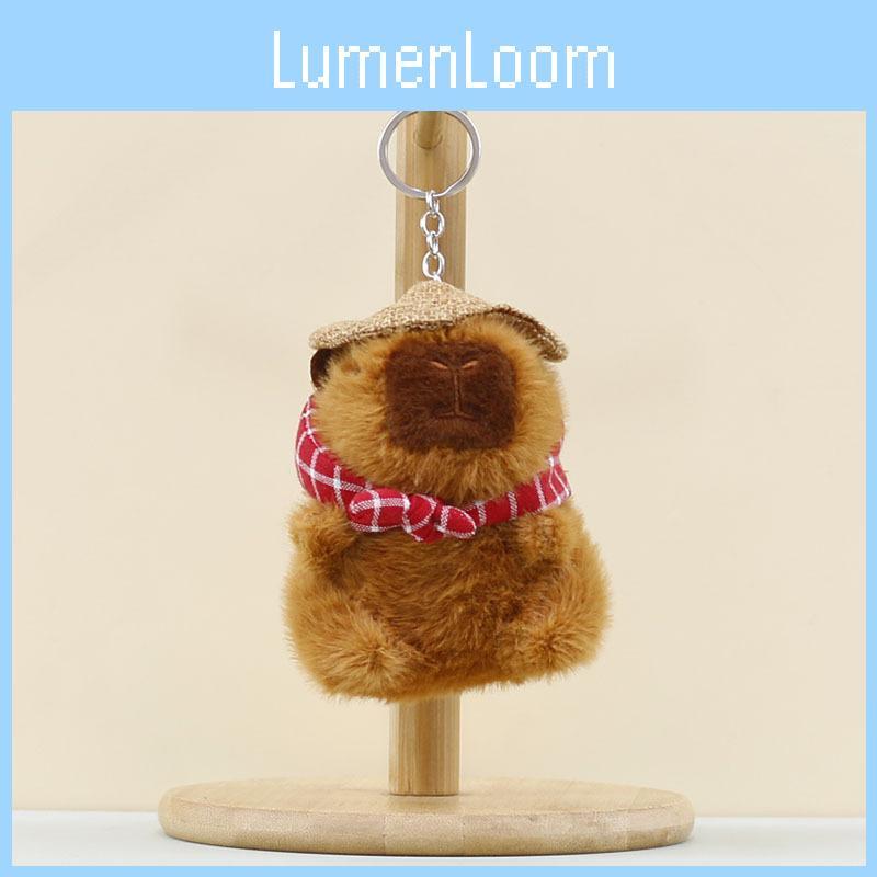 Capybara Plush Toy Backpack Charm Pp Cotton Stuffed Animal For Kids Room Decor Gift