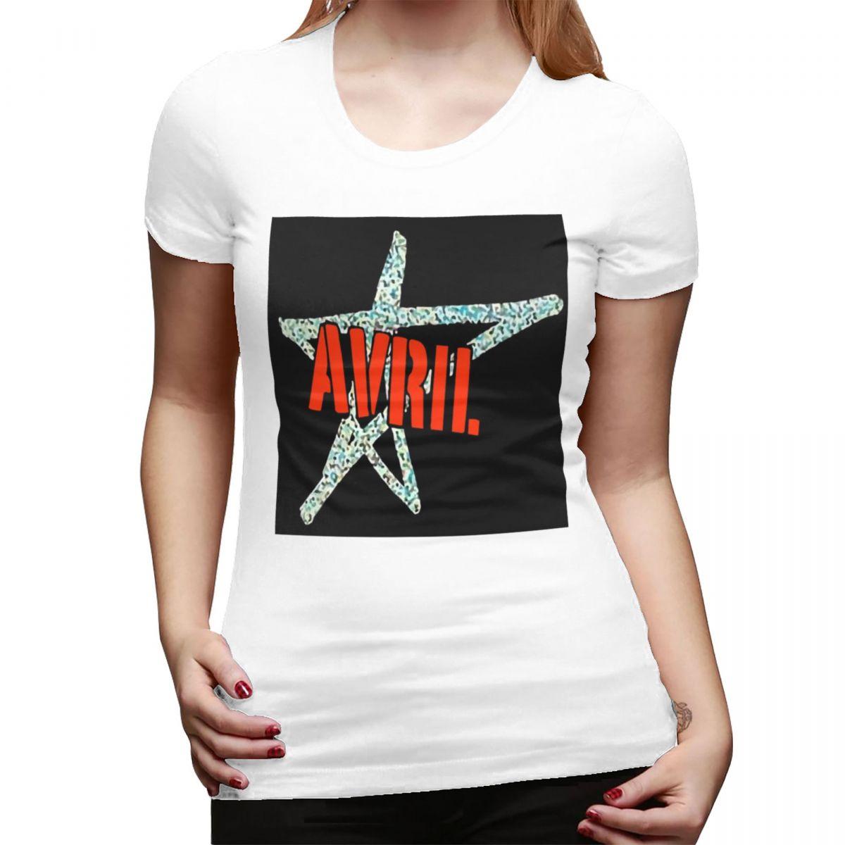 

Avril Lavigne Star TShirt for Women Round Neck Streetwear T Shirts Womens Tees Short Summer Clothes Tops S