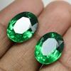 18.10 Ct Natural Tsavorite GARNET Green Oval Shape   Loose Gemstone Pair