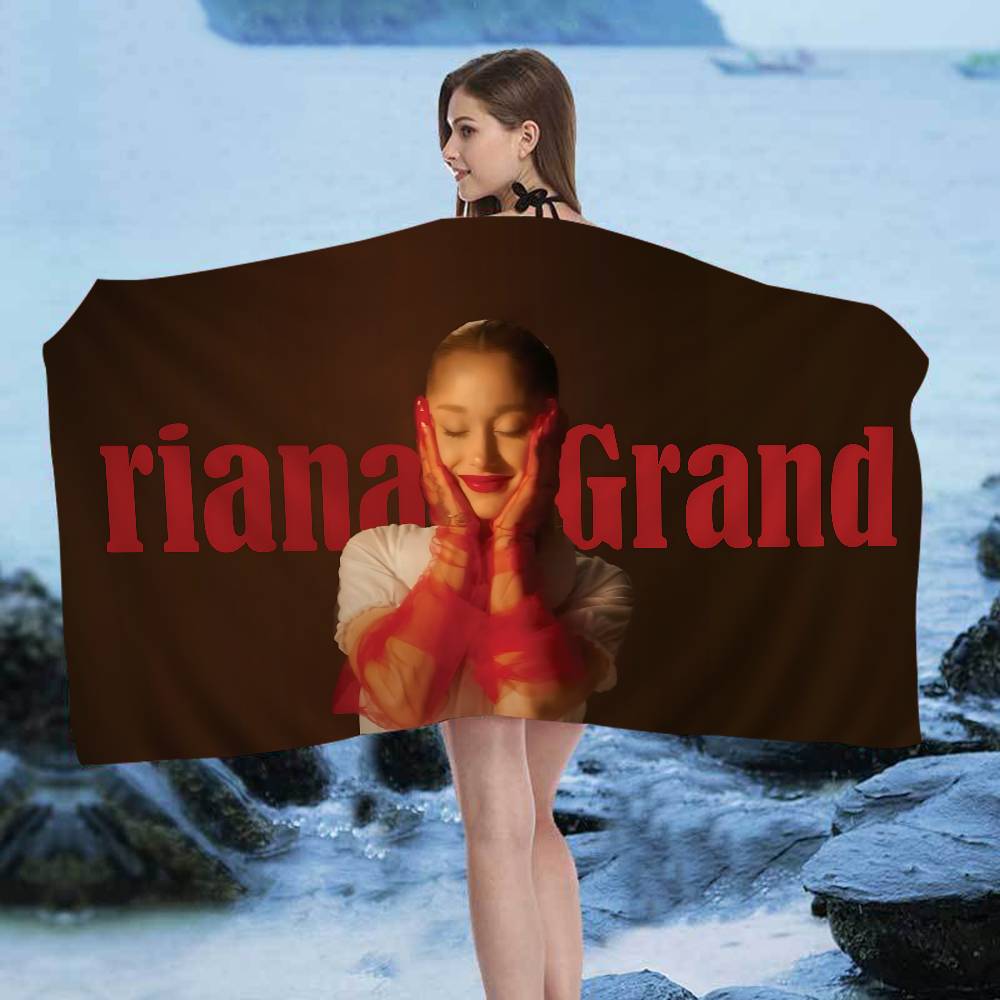 Classic Pop Singer A-Ariana G-Grande Microfiber Beach Towel Absorbent Quick Dry Soft Yoga Swimming Resort Mountain Towel