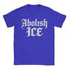 Anti ICE Retro English Vintage Old Text Style Abolish ICE TShirt Summer TShirts Men Cotton O Neck Plus Size Tees Retro Tops