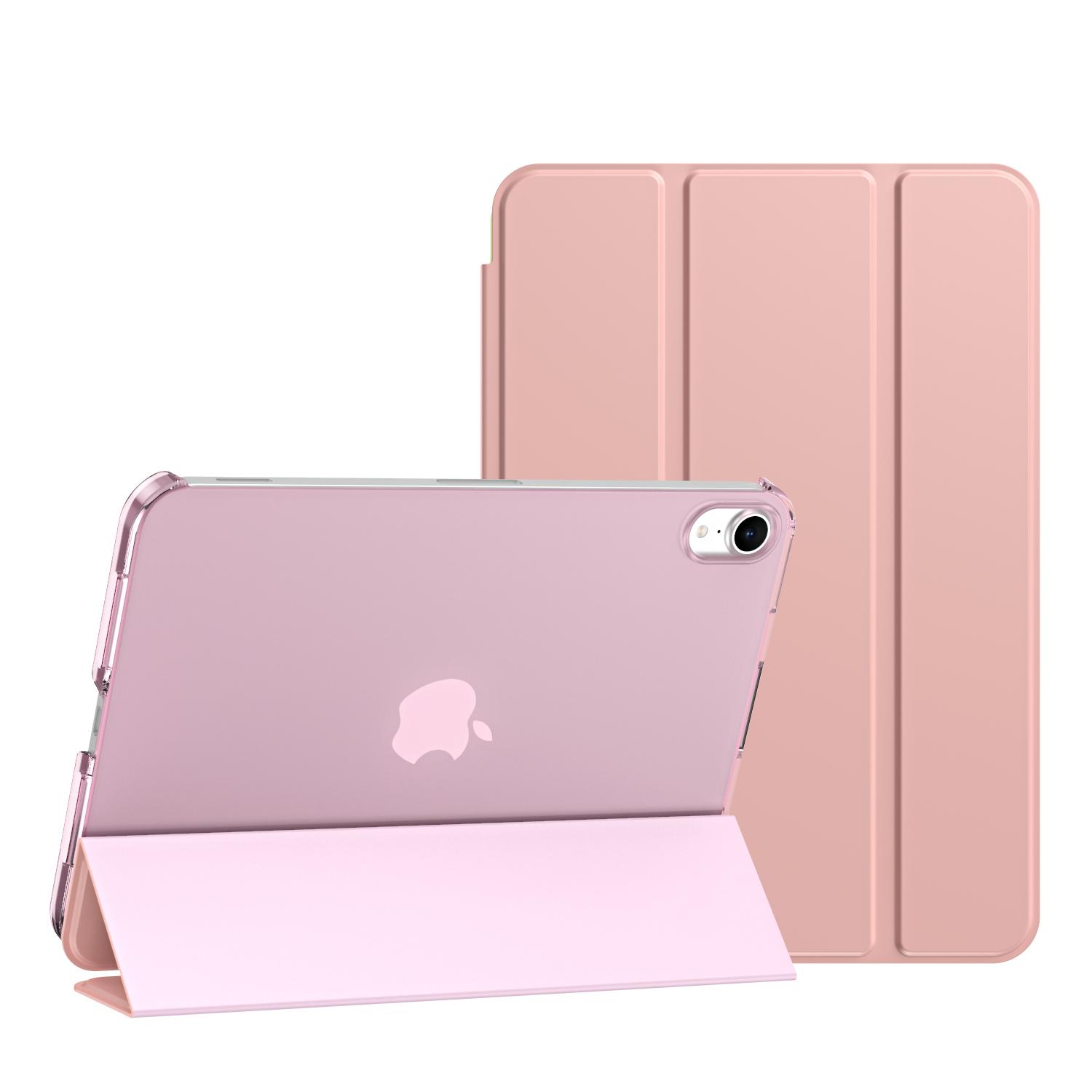 Умные чехлы для iPad Mini 6 7-го поколения ( A17Pro) Тонкий чехол-подставка с жесткой задней панелью и функцией автопробуждения/сна для планшетов Mini 4, 5 поколений iPad mini7