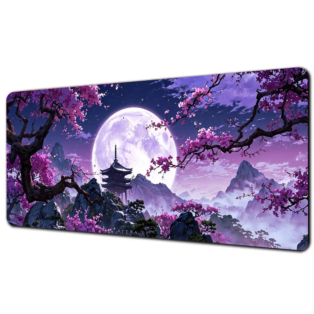 Scenery and flowers Mousepad Large Abstract Mouse Pad Gaming Deskmat With Lockedge Office Nonslip Carpet playmat