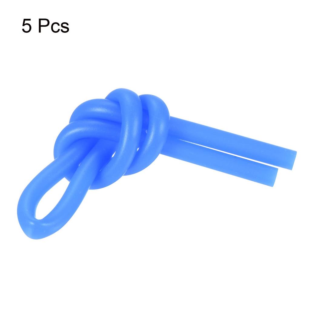 PATIKIL Tennis Vibration Damper 5 Pieces Silicone Racket Shock Absorber Racket String Damping Blue