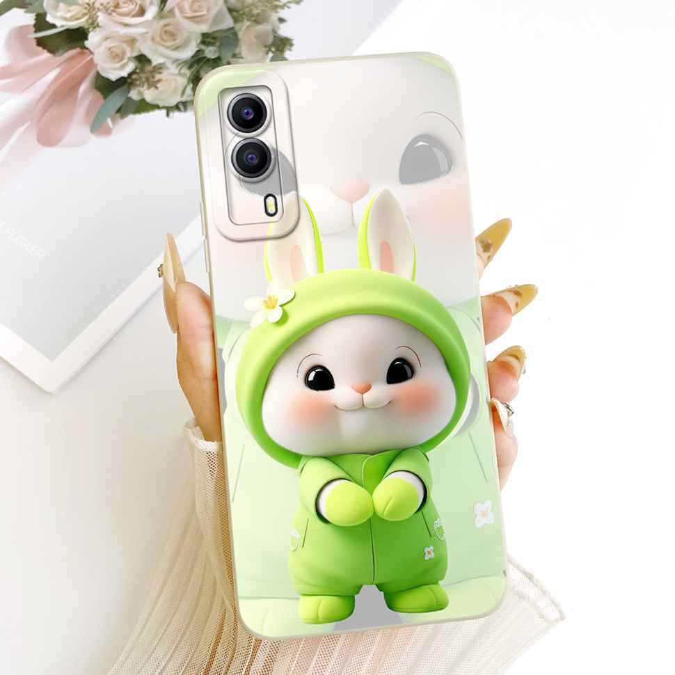 For Vivo Y53s 5G V2111A Case Printed Popular Cartoon Animals Silicone Back Cover For Vivo Y 53S 5G V2058 6.58" Phone Cases Capa
