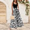 Flytende kjoler for damer Sommerkjoler for kvinner Uformelle lange kjoler Søte blomsterkjoler