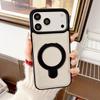 Bracket For  Phone Case For For Iphone 17 Air 16 15 14 Plus 13 12 11 Pro Max Matte Leather Magnetic Stand Bumper Cover