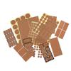3-96Pcs Oak Wooden Labels Stickers Craft Essential Bottle Self-Adhesive Stickers