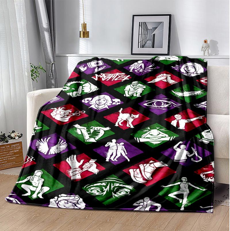 Dead Daylight Flannel Blanket Soft Warm All-Season Throw, Design for Camping, Car Travel, Hiking Sofa, Bed, Office Perfect Gift for Parties
