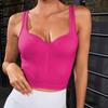 Women's Low Neck Sports Vest Fitness Top Sleeveless Yoga Suit Top Sleeveless Yoga Suit Top