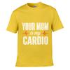 Your Mom Is My Cardio Unisex Summer Washed Tee Loose Distressed Top