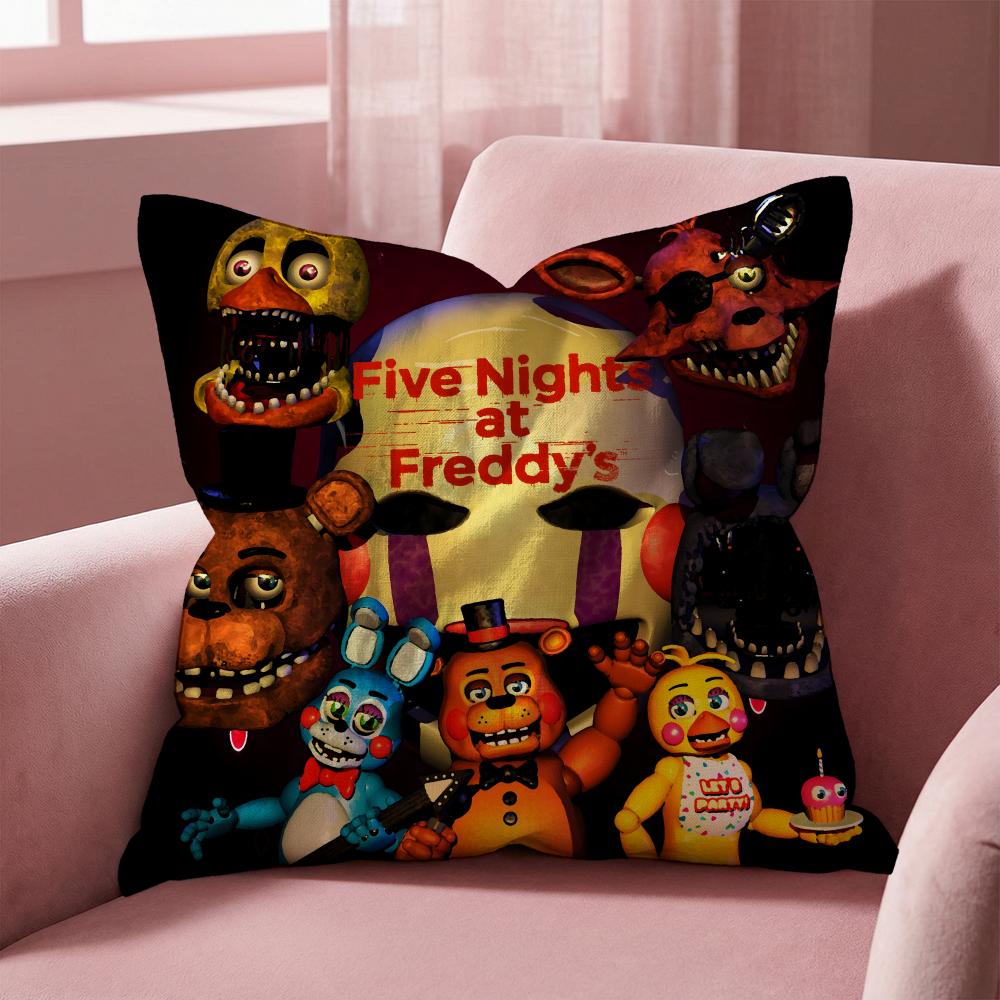 F-Five Nights At Freddy's GAME Cushion Cover Multi-Scene Pillow Cover for Home & Car - Reversible, Soft & Durable for Daily Use