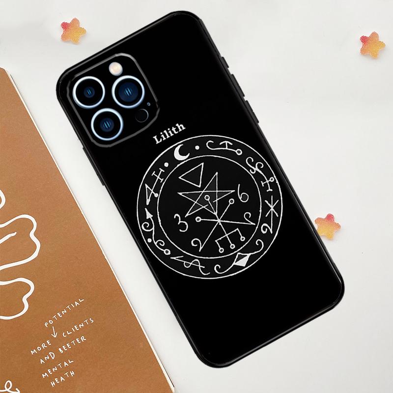 Witchcraft Occult Pentagram Phone Case For iPhone 17 Pro Max 14 11 15 16 Pro Max 12 13 Mini 16 Plus 16e 17 Air Funda