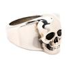 Alexander Mcqueen Anel de Caveira Prata Joias Masculinas 705833J160Y0446