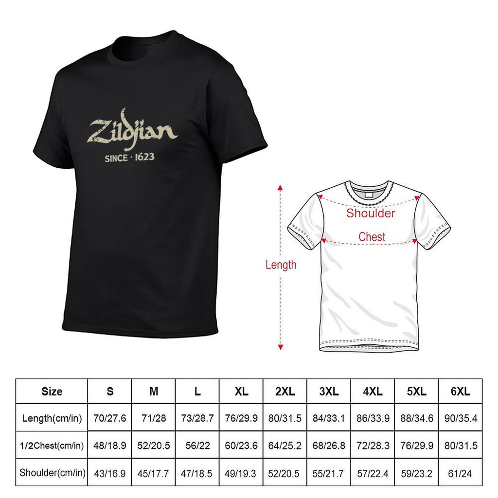Zildjian Since 1623 T-Shirt Cute Clothes Blanks Oversizeds Animal Prinfor Boys Plain T Shirts Men