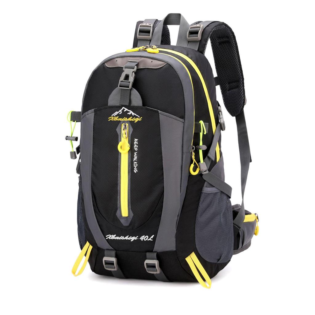 Men's Water-Resistant Outdoor Hiking and Camping Backpack