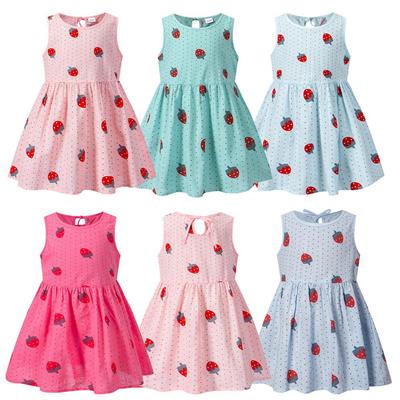 Girls' Sleeveless Cotton-Linen Princess Dress - Spring/Summer Korean Style