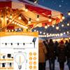 LED String Lights Outdoor Solar Garden Decoration Garlands Light Fairy Lantern the Decorative Series External Lamp Balcony Lamps