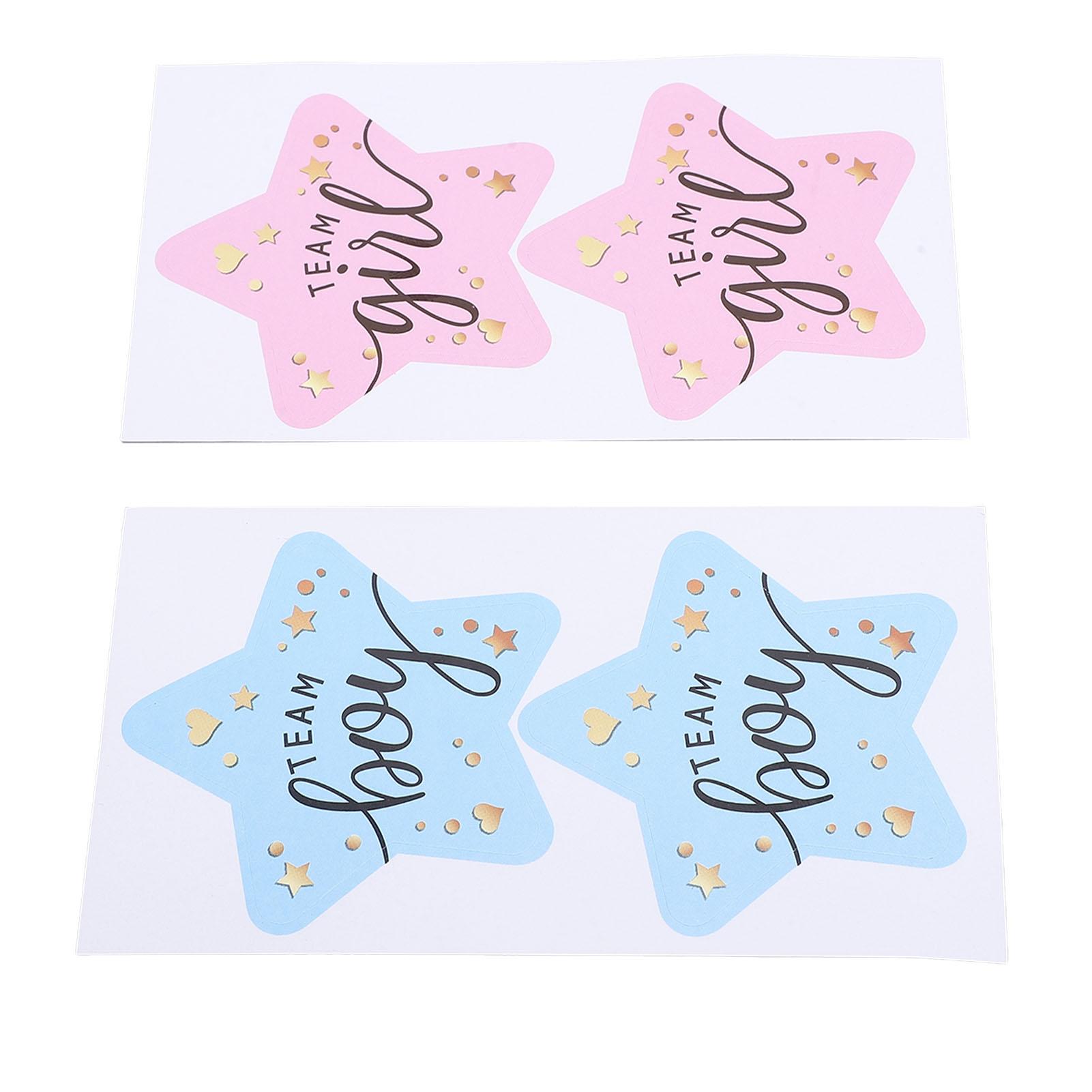 

120 листов наклеек для определения пола ребенка, наклейки для девочек и мальчиков, этикетки для определения пола ребенка