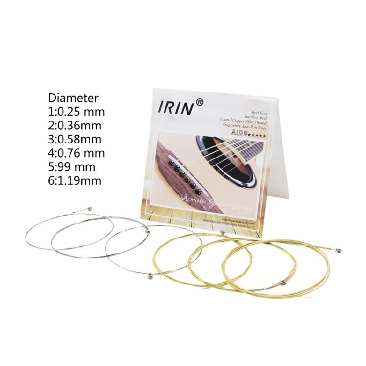 Set of 6 Guitar String Replacements Acoustic Guitar Strings Part Stainless Steel