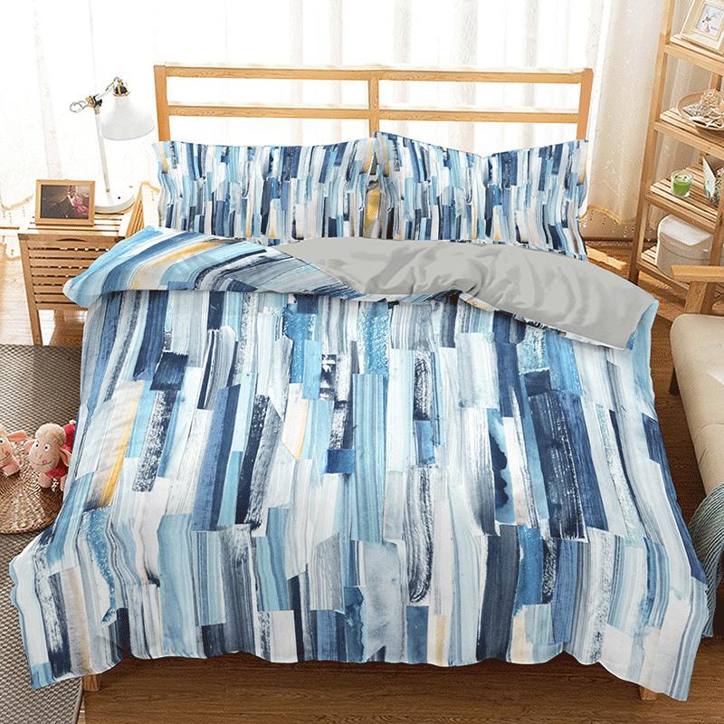 Floral Duvet Cover Microfiber 2/3Pcs Queen Daisy Bedding Set Leaves Plant Print Soft Breathable Quilt Cover With Zipper Closure