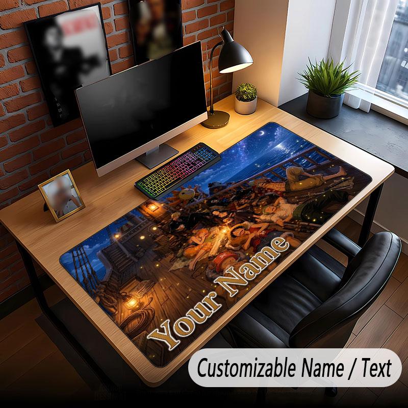 Benutzerdefiniertes Erweitertes Mauspads, One Piece Gaming Schreibtischmatte Für Home Office Desktop Dekoration