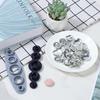 100 Pcs Cover Button Kit, Aluminum Alloy Craft Kit 5 Different Sizes With 5 in 1 Tool for DIY Covered Buttons, Clothes, Hats, Sweaters, Backpacks and