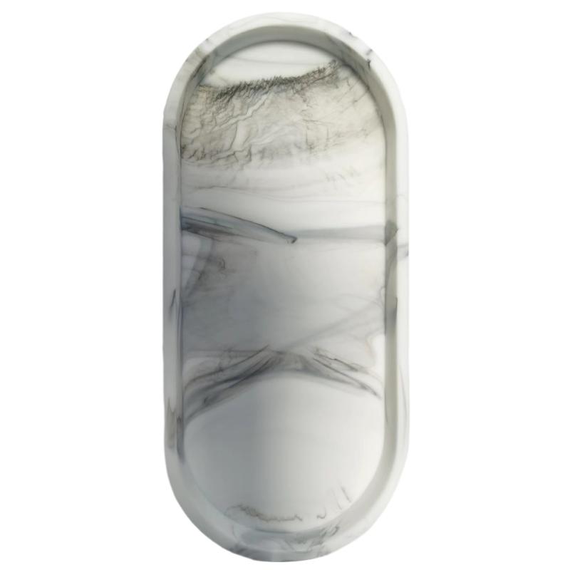 Large Oval Silicone Tray Soap Dispenser Jewelry Holder Countertop Tray Dropshipping