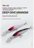 Wén Yáo Large Deep-Dive Minnow Fishing Lure, 70g/155mm, Silver Carp & Mackerel Bait with Hook
