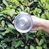 1Pc, 4oz High Aesthetic Value Water Cup With A Tall Handle, 304 Stainless Steel Inner Lining, Transparent Lid, Available In Multiple Colors, Suitable