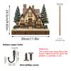 DIY Painted Patterns Home Storage Wall Hangings Cute 2D Flat Room Decor Wooden Moving Gift Storage Hooks DIY Hooks 30x23cm