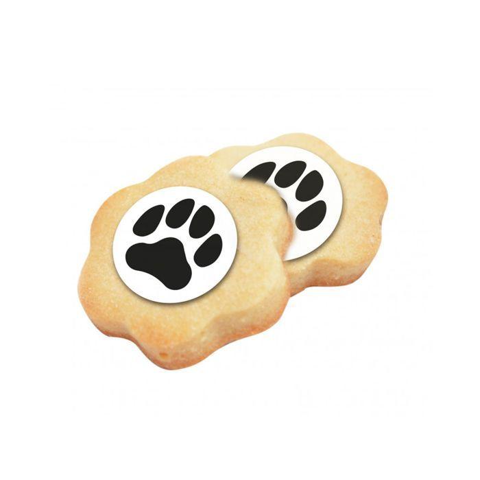 Décorations comestibles - PETCOOKING - Décors azyme - 18 pattes de chat - Mixte - Intérieur