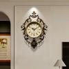 Living Room Digital Wall Watch Aesthetic Vintage Metal Wall Art Design Wall Clocks Creative Silent Horloge Room Decorations