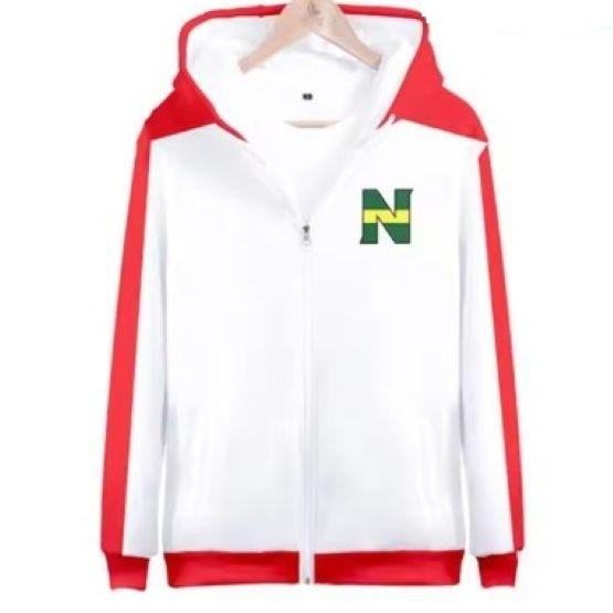 Captain Tsubasa Atom Hutton Fußball Fußballjacke Sweatshirt Zip-Hoodies Trikot Japan Cartoon Animation Druck Schnelltrocknend Vintage Langarm Uniform