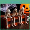 Bezauberndes Halloween-Harz-Skelett-Figuren-Set Für Gruselige Dekorationen Und Atmosphäre