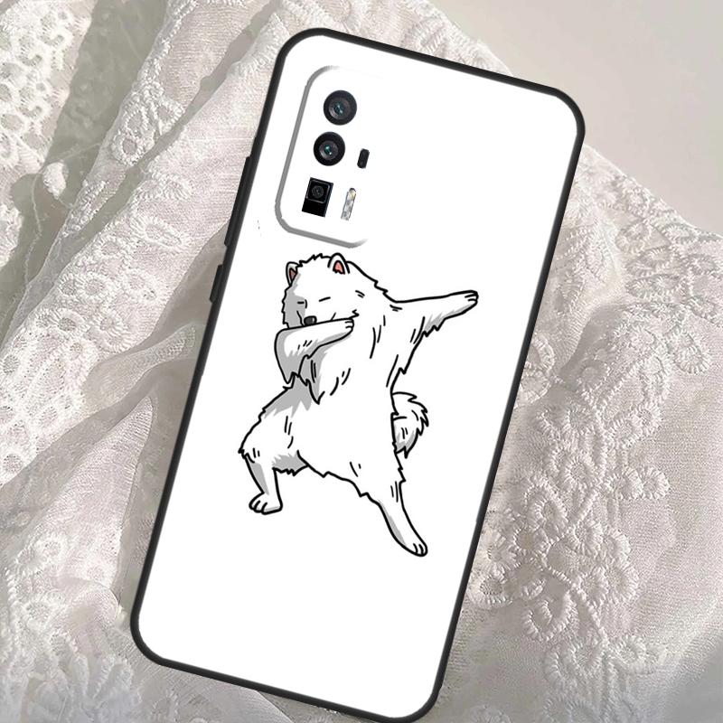 Cartoon Samoyed Dog Case For Xiaomi 13T 14T Pro 12T 11T 13 14 Ultra POCO X6 Pro M6 X3 X5 M5s F3 F5 F6 Cover