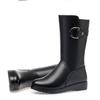 Fashion Winter Women Boots High-quality Mid-calf Leather Boots Outdoor Waterproof Platform Boot Plush Warm Snow Boot Women Cotton Boots
