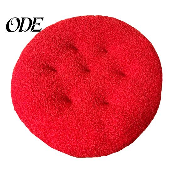 Futon Design Kissen Sitz Rund Pelzig Kurzer Plüsch Oberfläche Extra Dick Stuhl Boden Anti-Rutsch Einfarbige