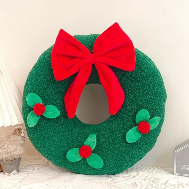 Christmas Cartoon Snow House Wreath Snowflake Candy Plush Toy Gift Children